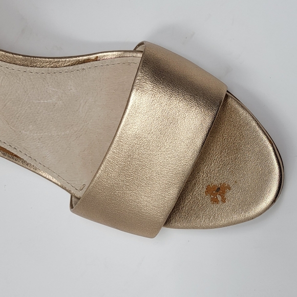 Louise et Cie Ankle Strap Sandle Wedge Shoes 8.5M Fawn/Tan Leather Upper/Lining - Picture 14 of 14